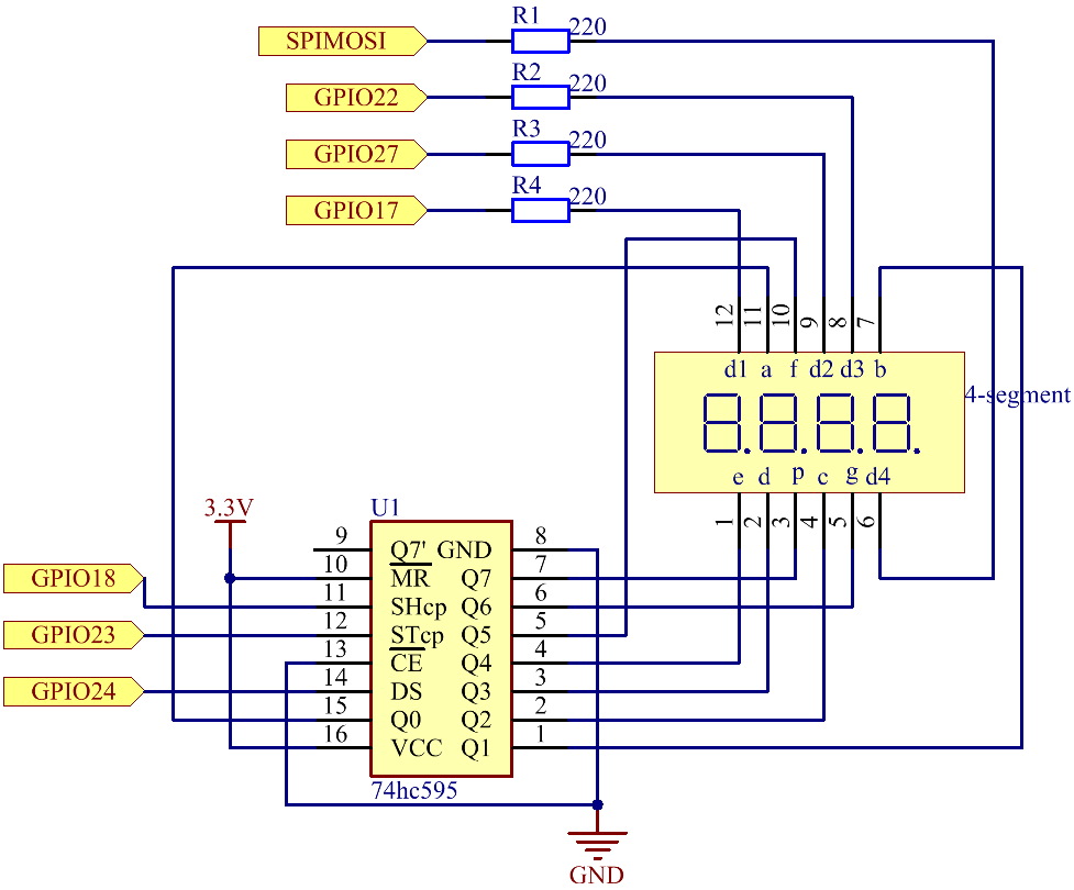 four digit schematic