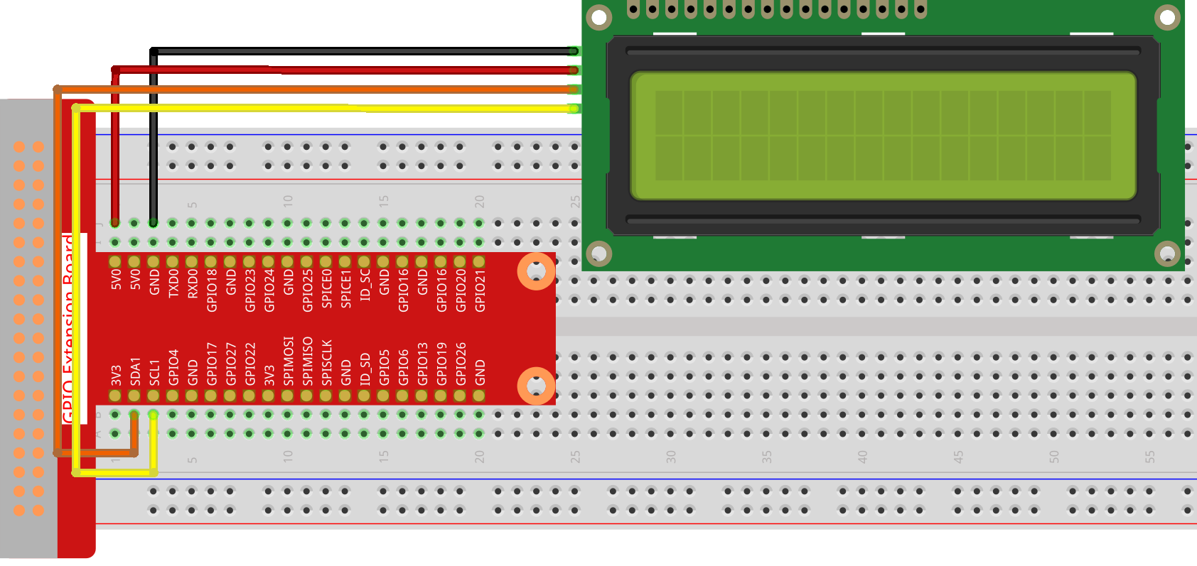 lcd1602 circuit