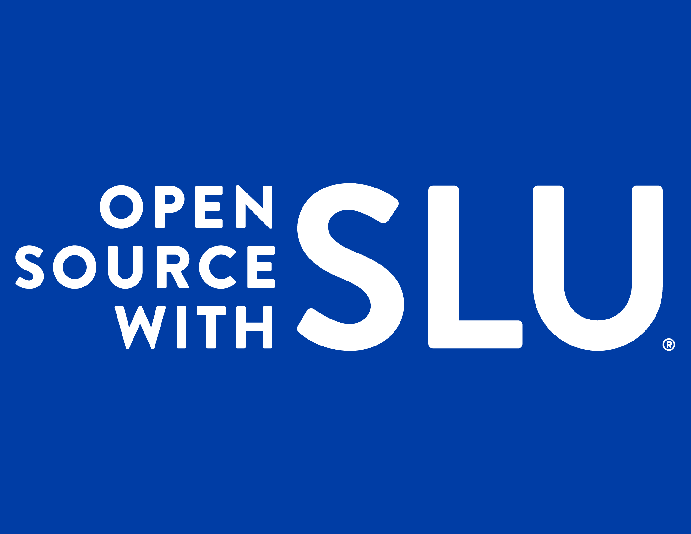Open Source with SLU logo